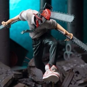 SEGA Chainsaw Man Luminasta Denji Figure New Anime Statue box damage US Seller